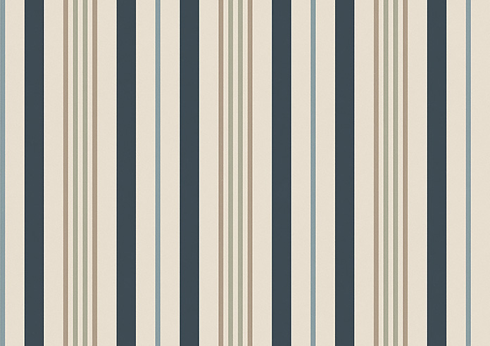 The British Stripe Co. George, Polzeath No.1 - Twist&Fit Roman Blind - Image 8
